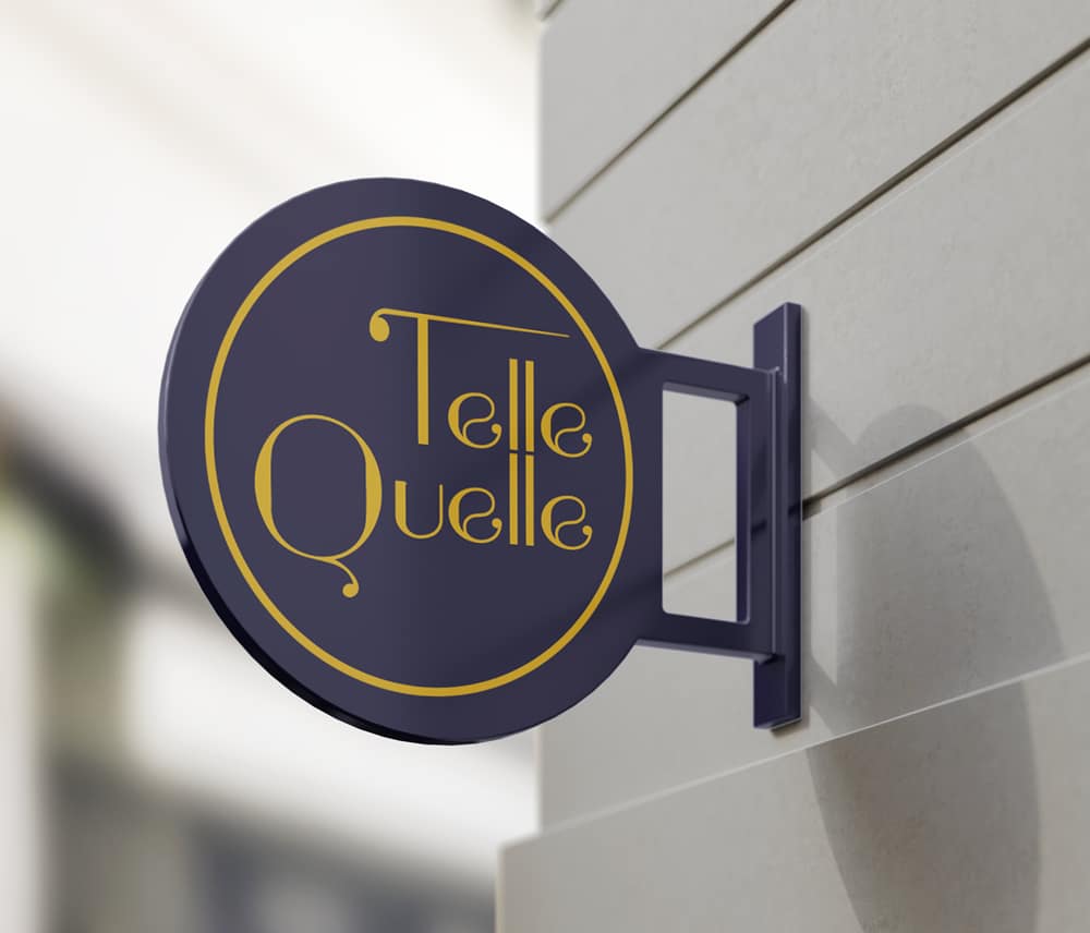 Portfolio logo sign mockup