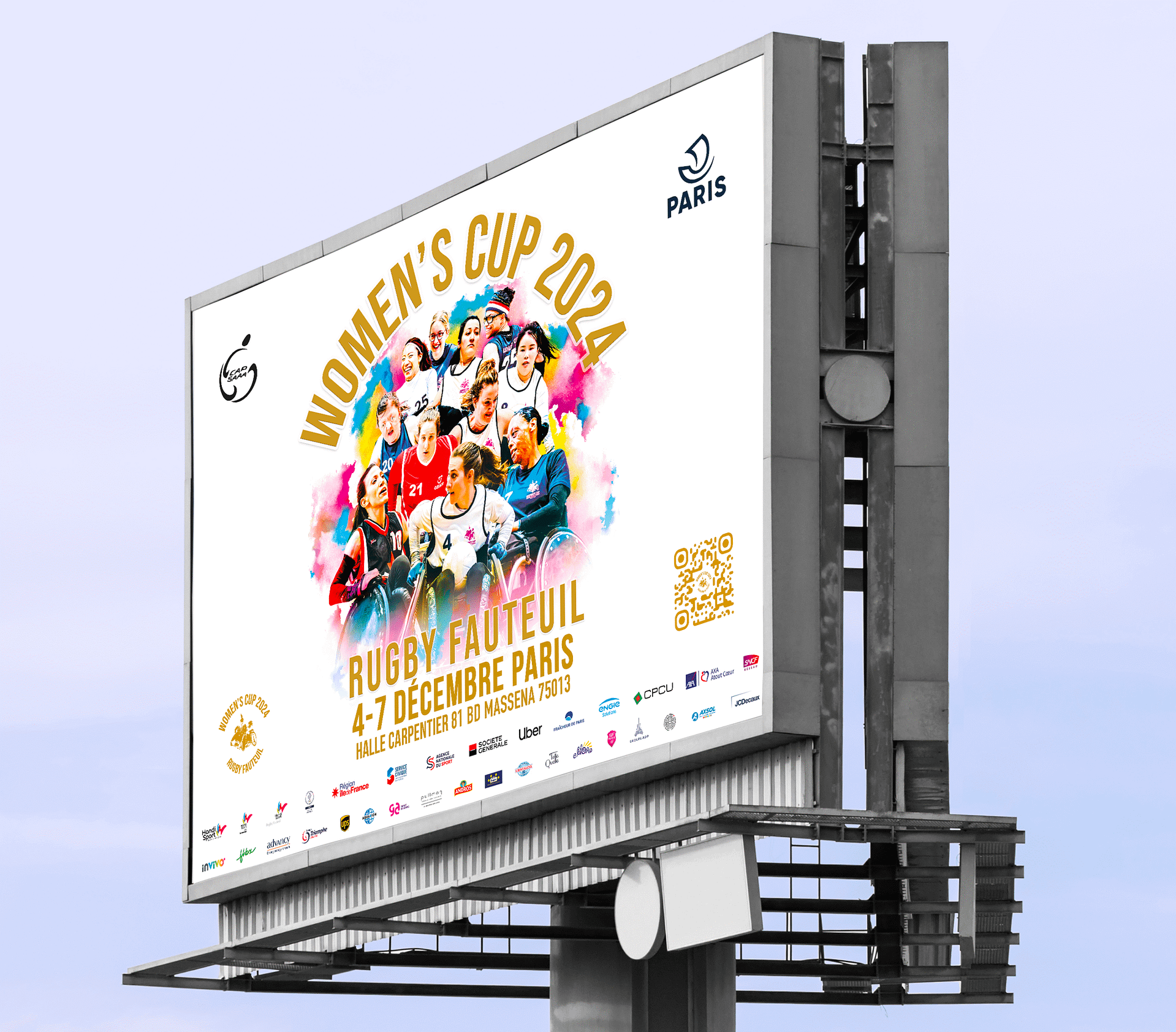 Portfolio double billboard mockup